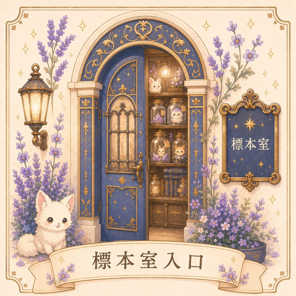 標本室入口